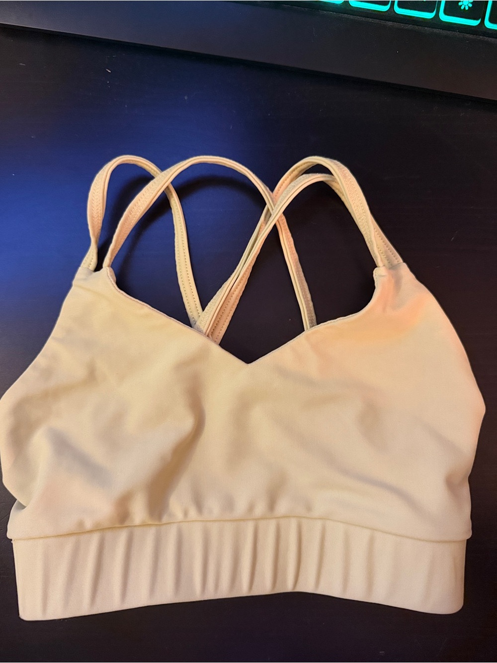 Girls Strappy Light Yellow Dance Top